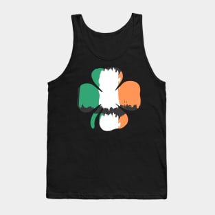 Laughing Shamrock, St Patricks Day, March 17th, Irish Sports Fan Tank Top